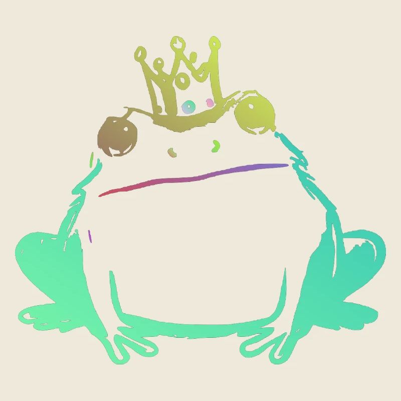 Frog King and Neon Crown