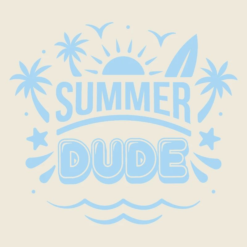 Sommer Dude Surf Logo