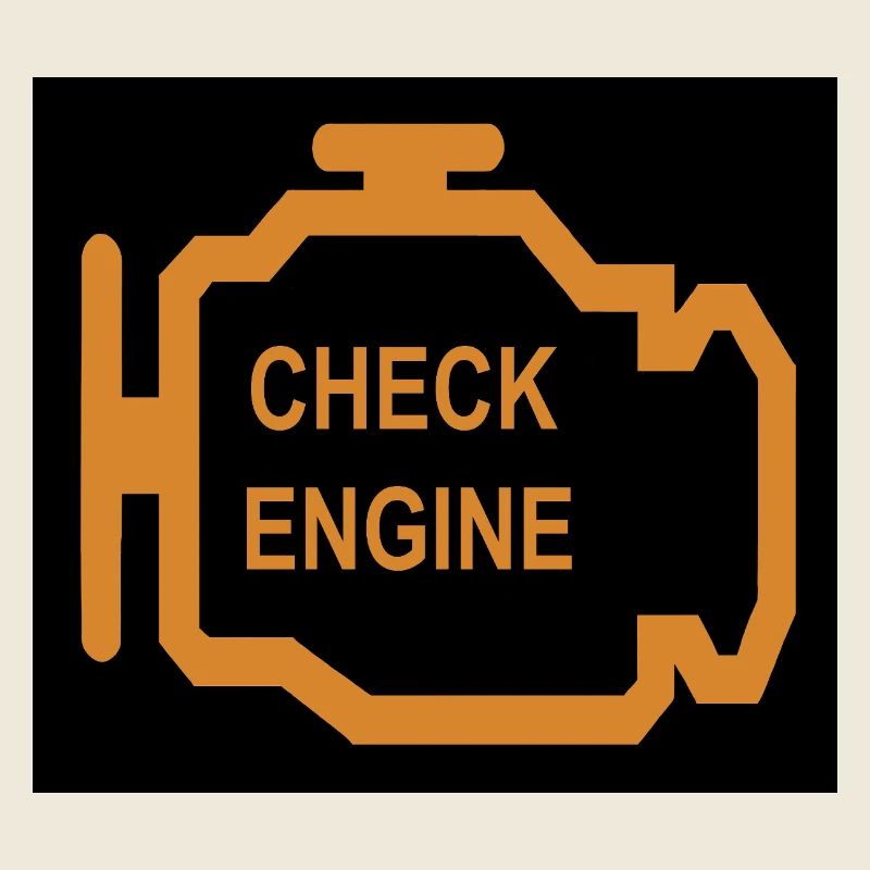 Check Engine Icon in Orange