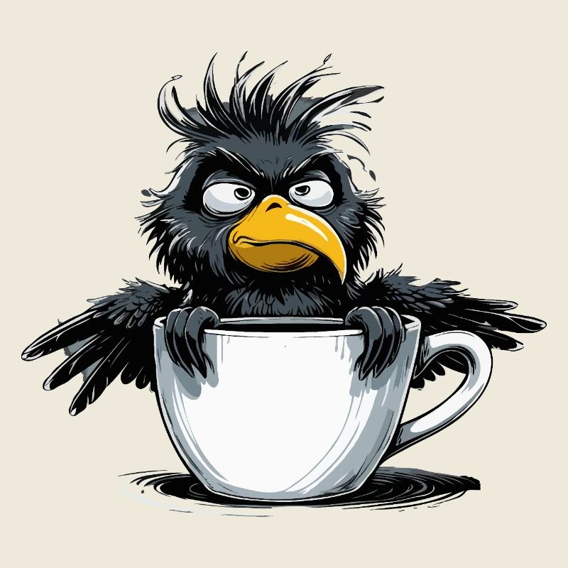 Morgenmuffel Kaffee Kein Bock Rabe Schlechte Laune