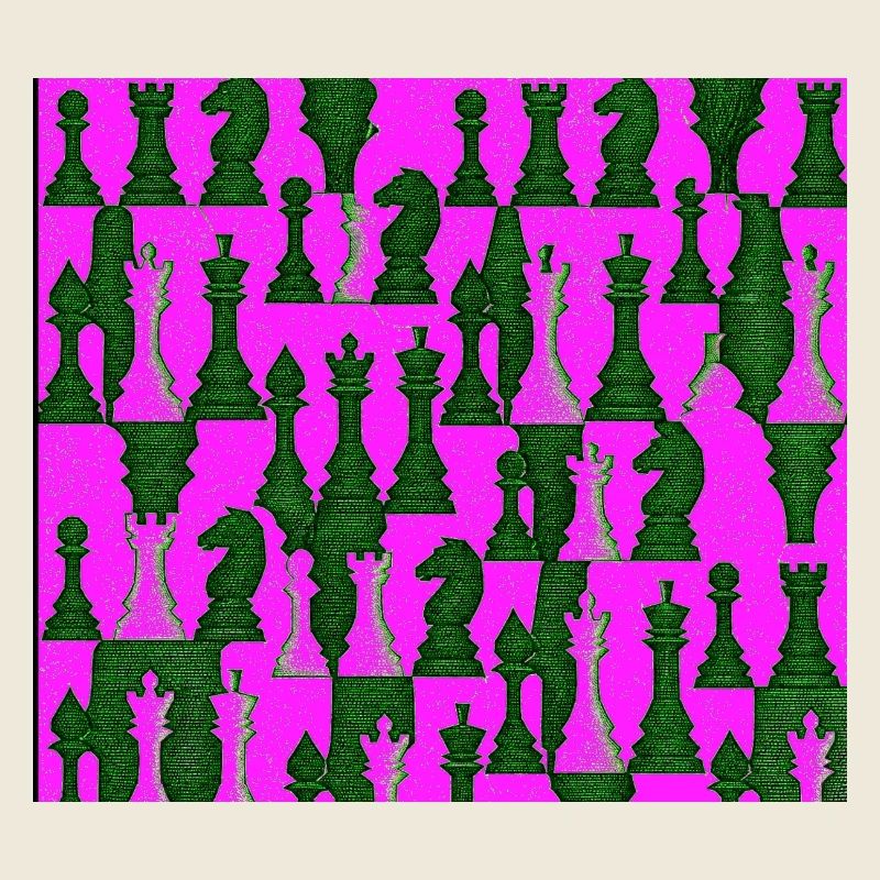 Chess pattern in bright colors