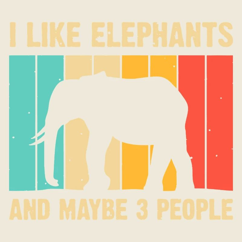 Silhouette d’éléphant sur des rayures arc-en-ciel