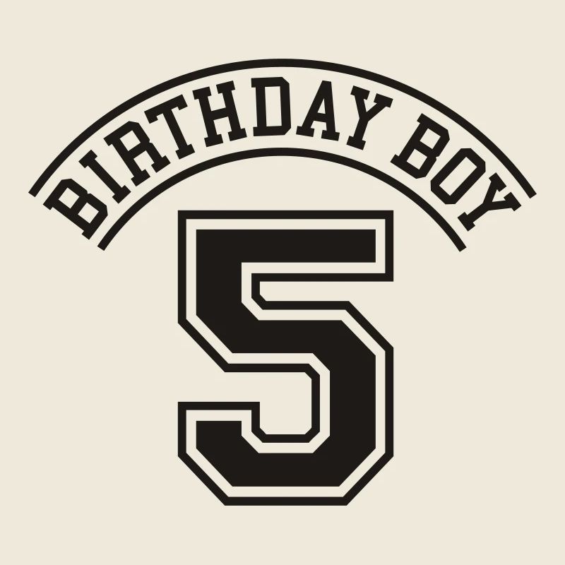 Garçon d'anniversaire 5 années
