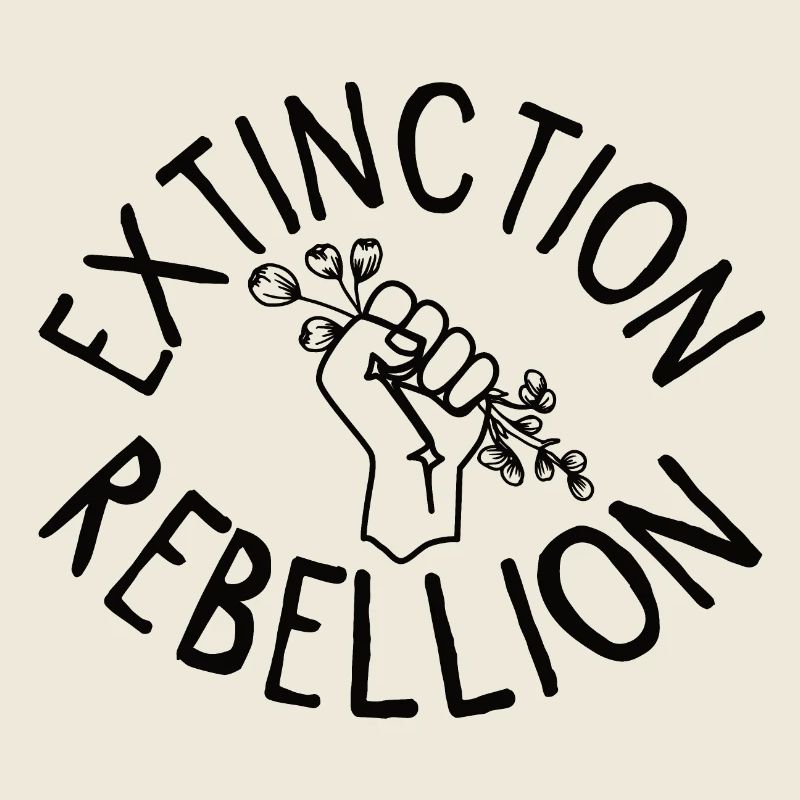 Extinction Rebellion Poing avec Bud