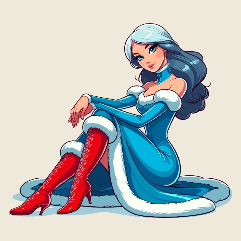 Ded Moroz Snegurotschka russischer Weihnachtsmann