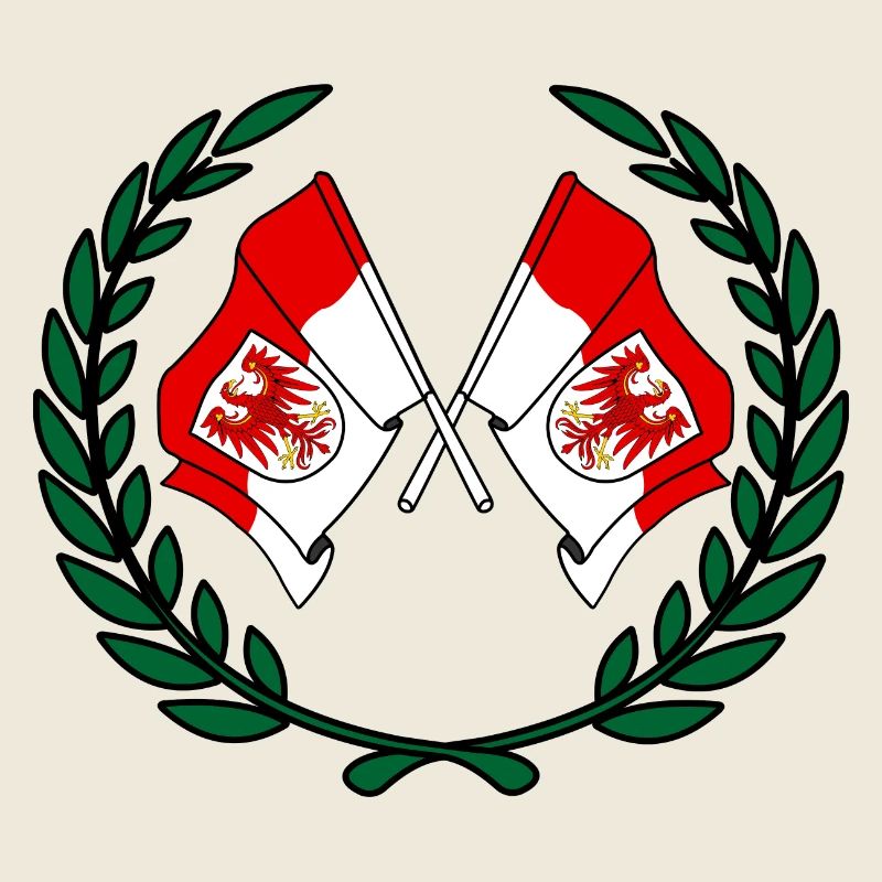 Fahnen Brandenburger Lorbeerkranz Banner