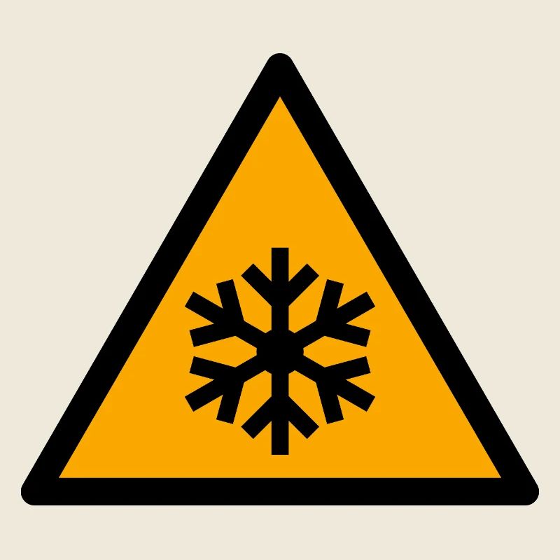 Glacé | Flocon de neige en triangle