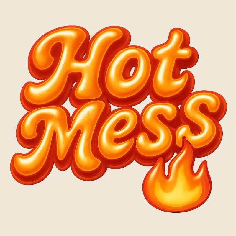 hot mess / y2k statement design