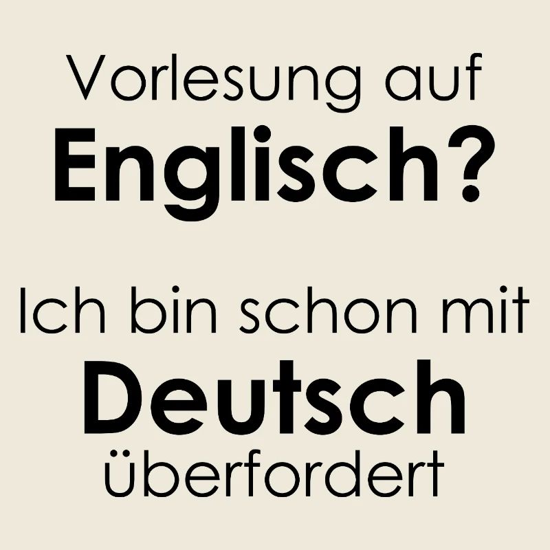 Unispruch "Vorlesung auf Eng" Geschenk, Studenten