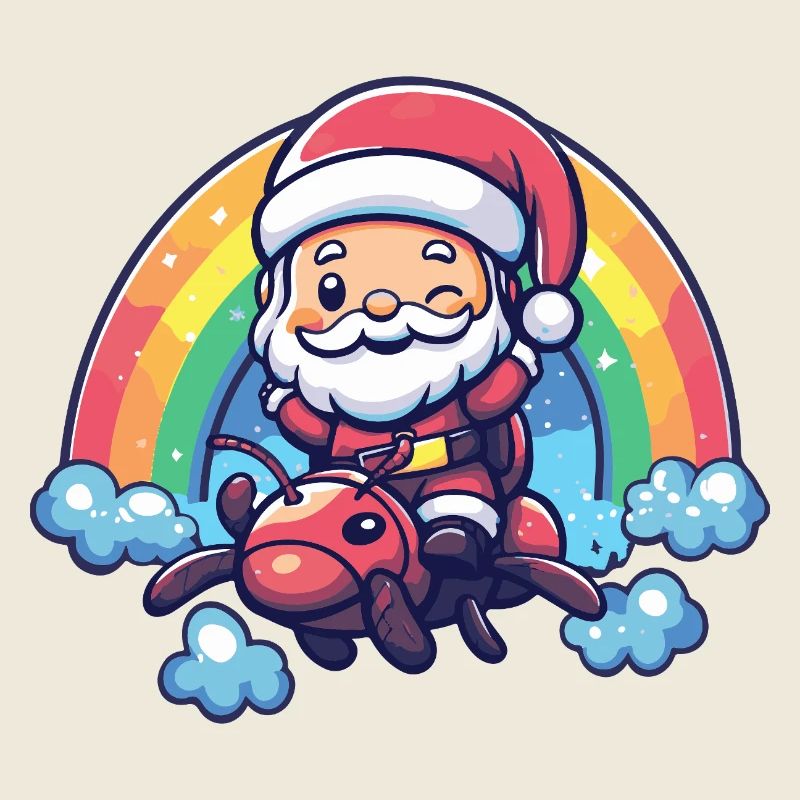 Ant Santa Claus Christmas
