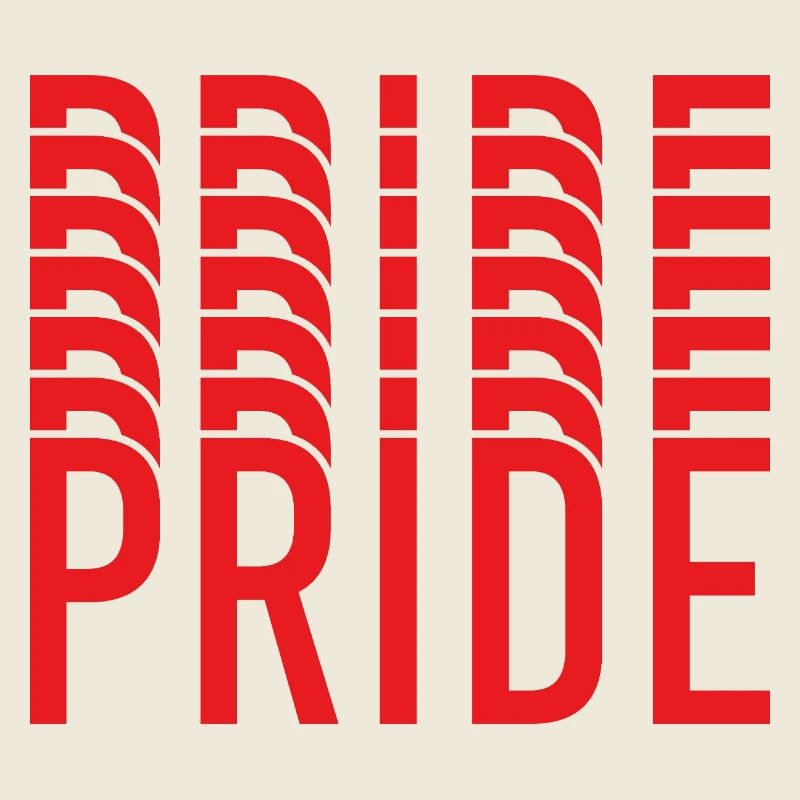 Pride: Repeated letter design