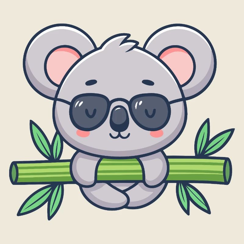 Koala on Solar Bamboo