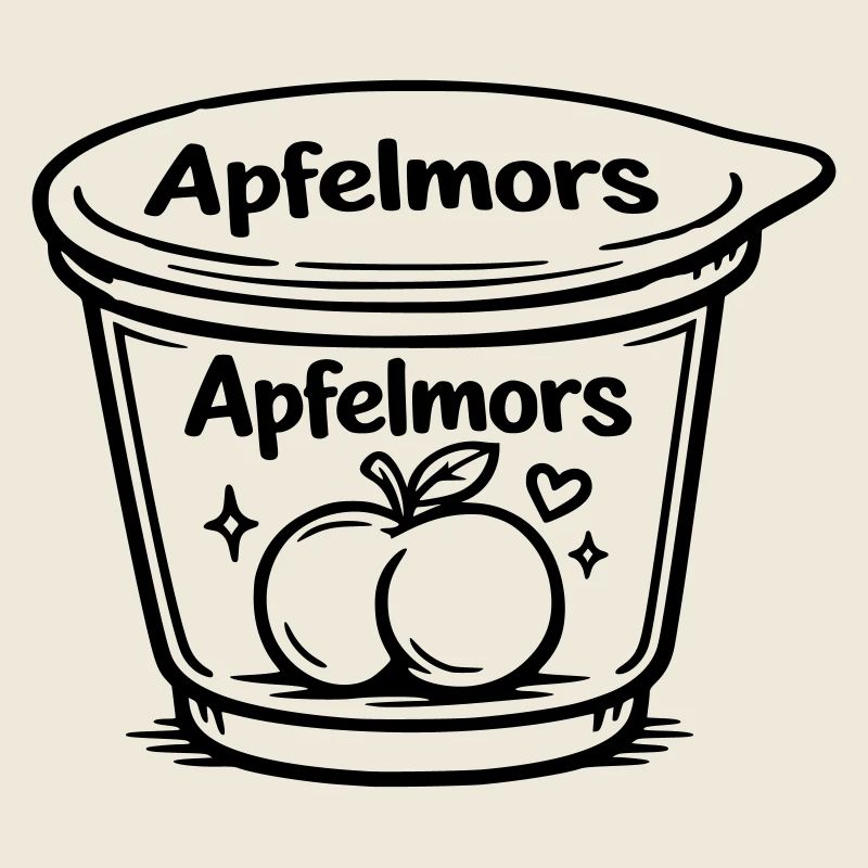 Compote de pommes et mors