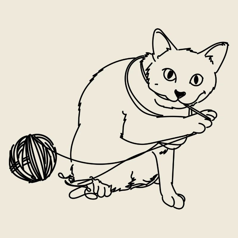 Spielende Katze