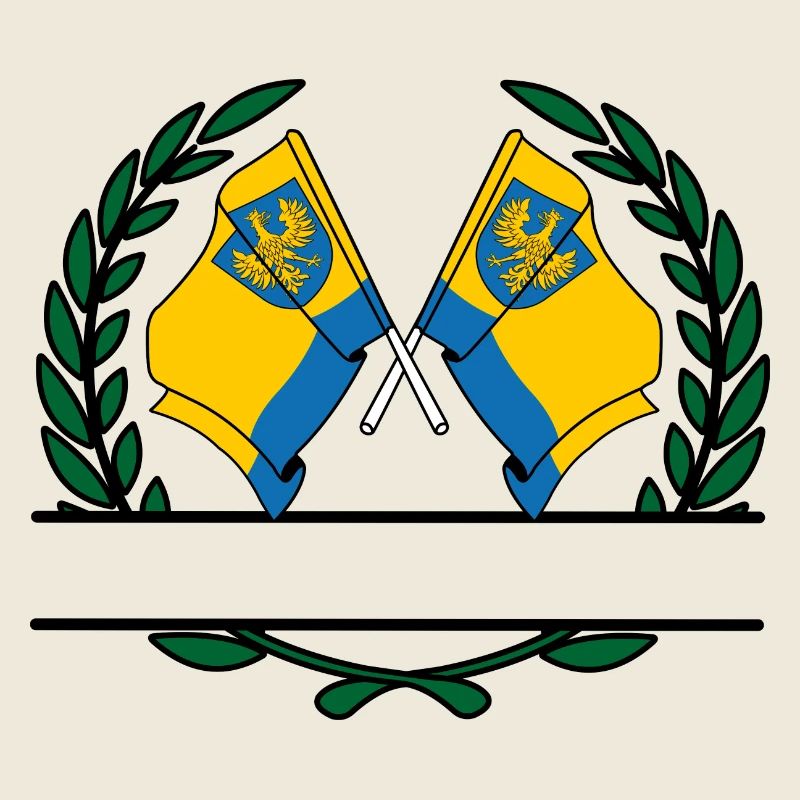 Fahnen Oppeln Lorbeerkranz Banner