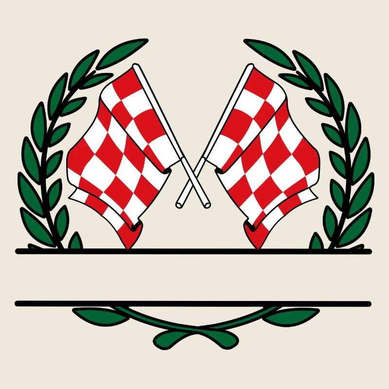 Flags province of North Brabant laurel wreath banner