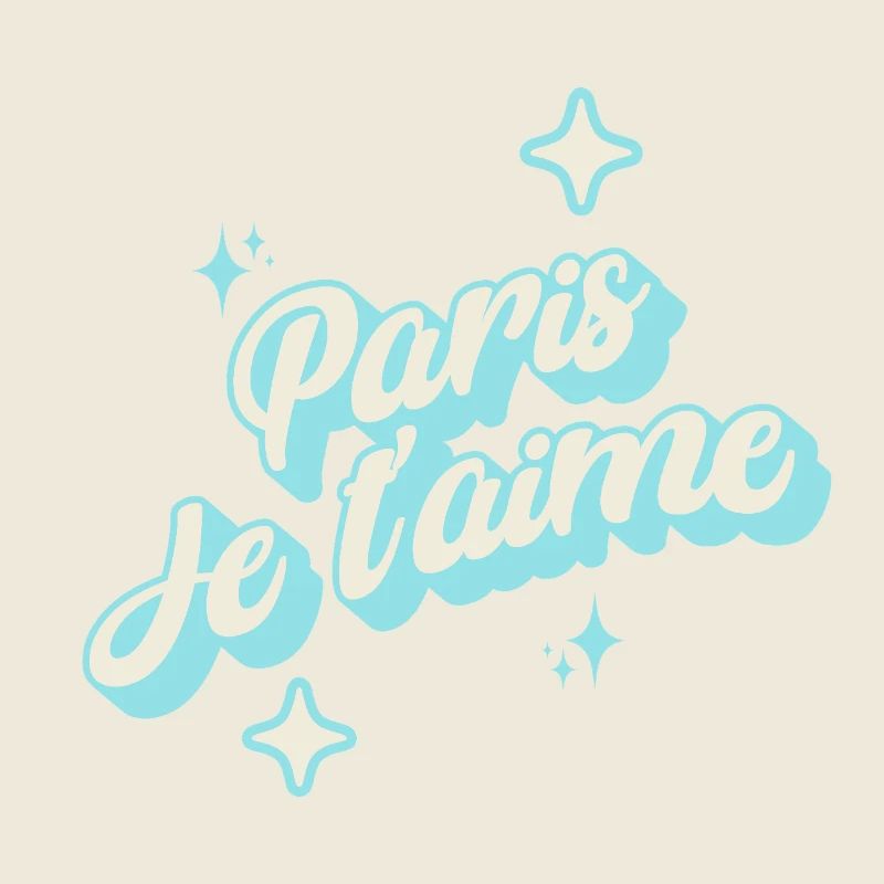 Paris je taime - bleu ciel