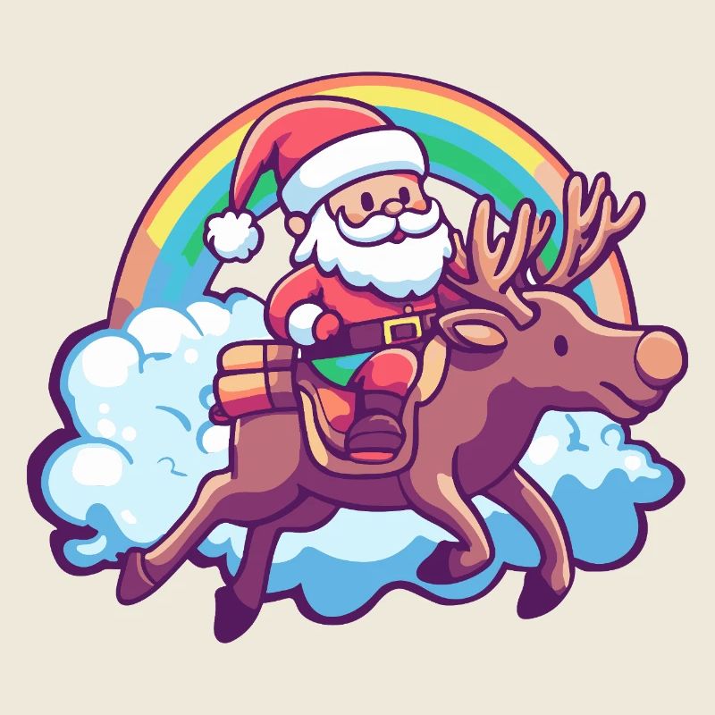 Elch Weihnachtsmann Weihnachten