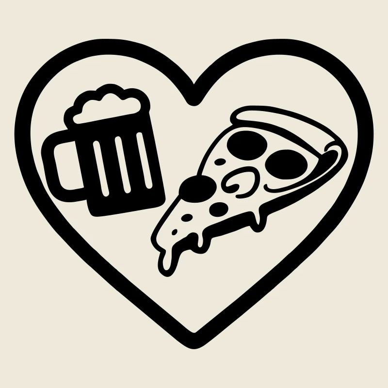Heart Pizza Bier