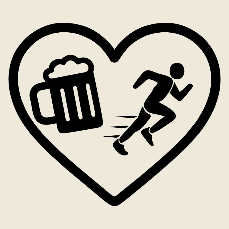 Humour de course de Heart Beer