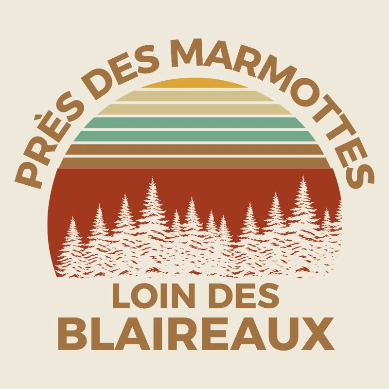 Murmeltiere und Wälder Retro Solar