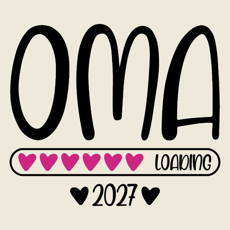 Oma 2027 loading mit Herzchen Ladebalken