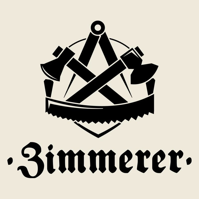 Zimmerer, Zunftzeichen mit alter Schrift