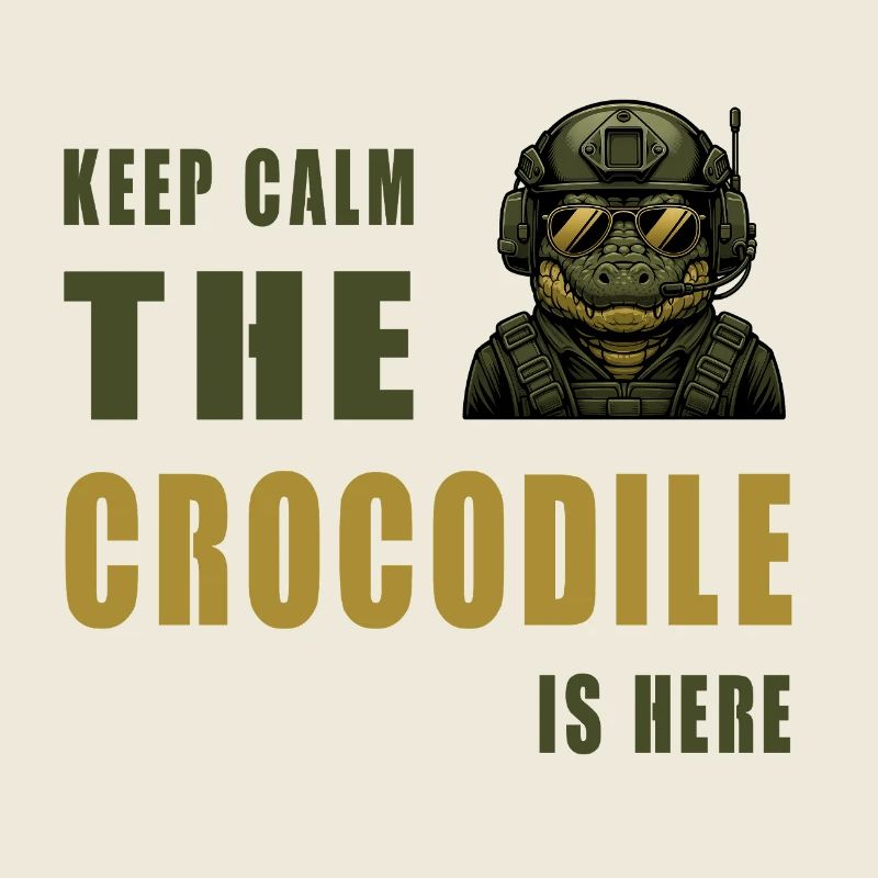 Crocodile in Action – Keep Calm
