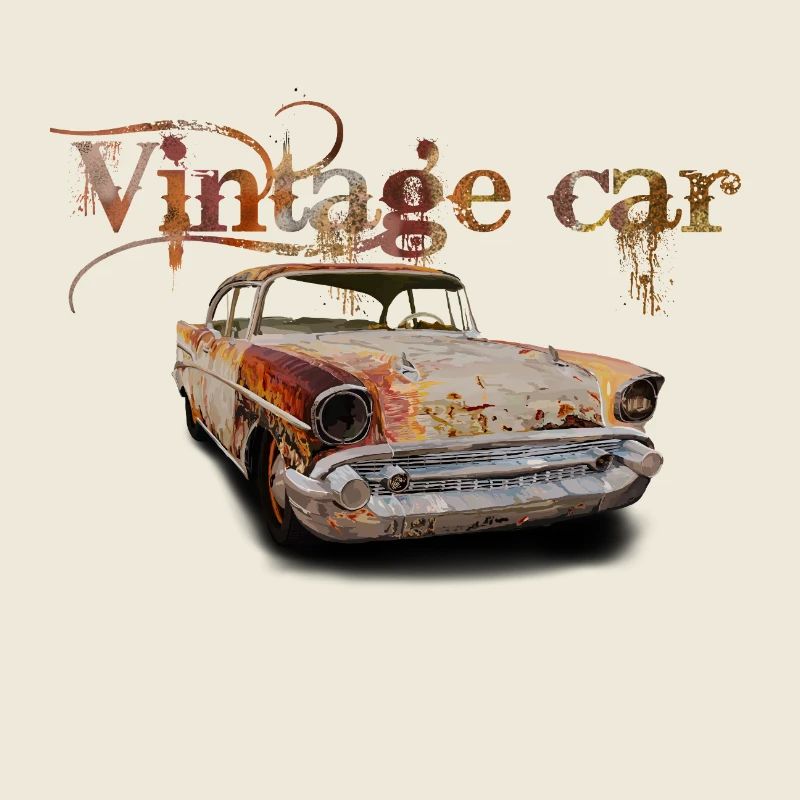Vintage Car Rust Art