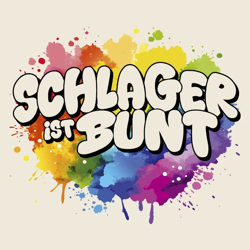 Schlager est un arc-en-ciel coloré LGBTIQ