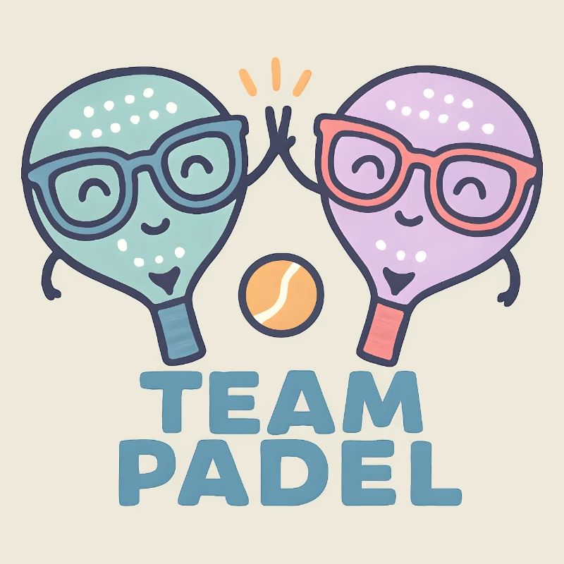 Duel Padel Friendly Mascots Colorful