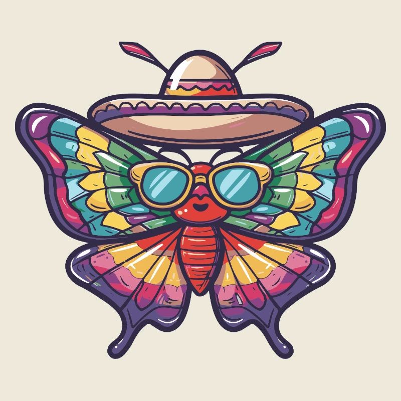 Sombrero drôle papillon