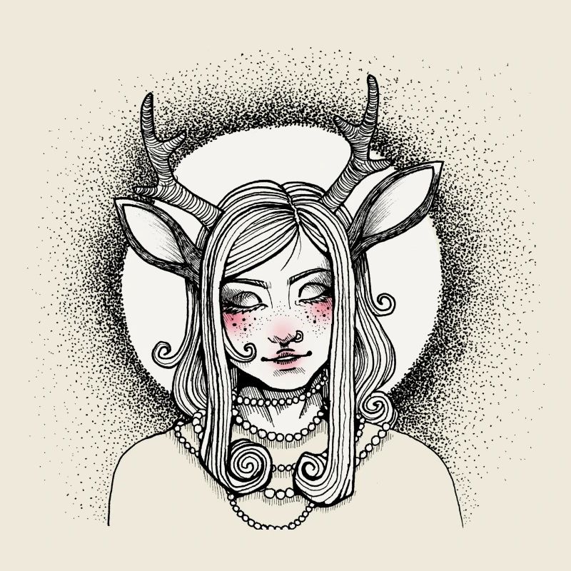 Hipster Hirsch Mädchen