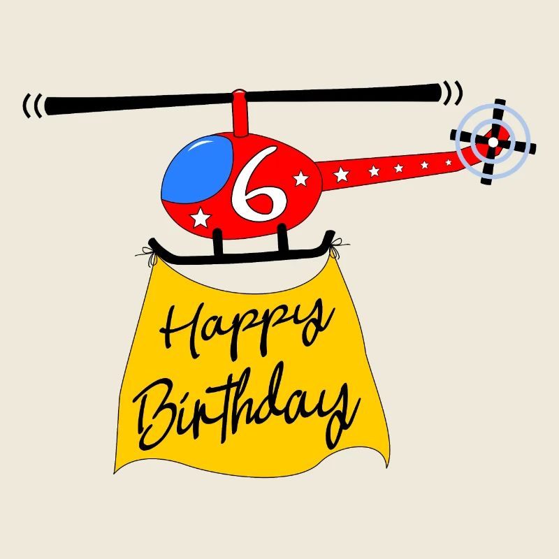 Helicopter Happy Birthday 6