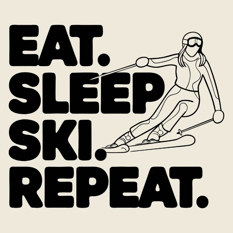 Panneau de ski avec texte inspirant