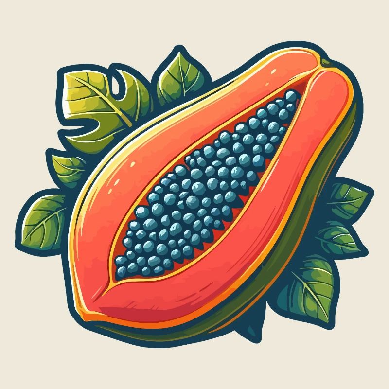 Papaye tropicale éclatante