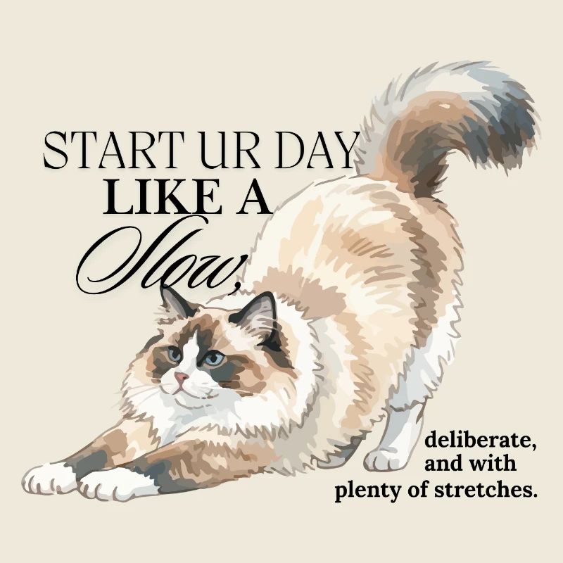 Illustration de l’étirement Cream Cat