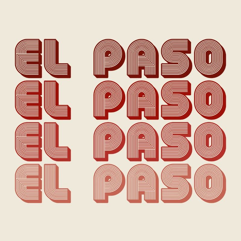 Grille des lettres en bloc d’El Paso