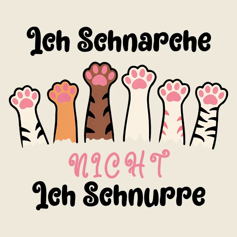 Lustiger Spruch Ich Schnarche nicht, ich schnurre