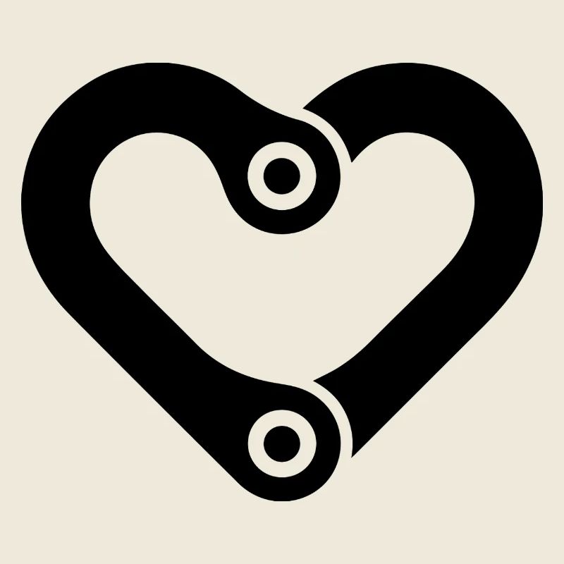 Vélo Coeur Maillon de Chaîne