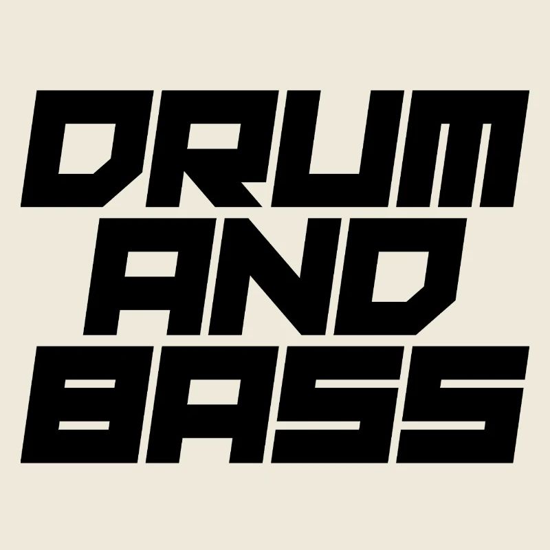 Conception audacieuse du logo Drum and Bass