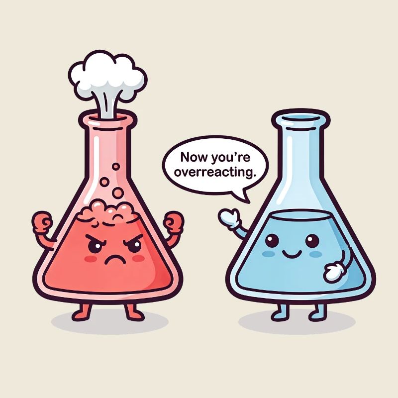 Réaction excessive - Humour de chimiste