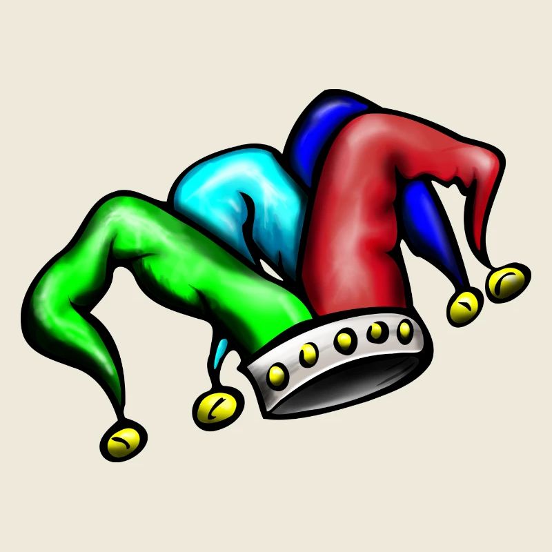 Gauklermütze Narrenkappe mit Glöckchen