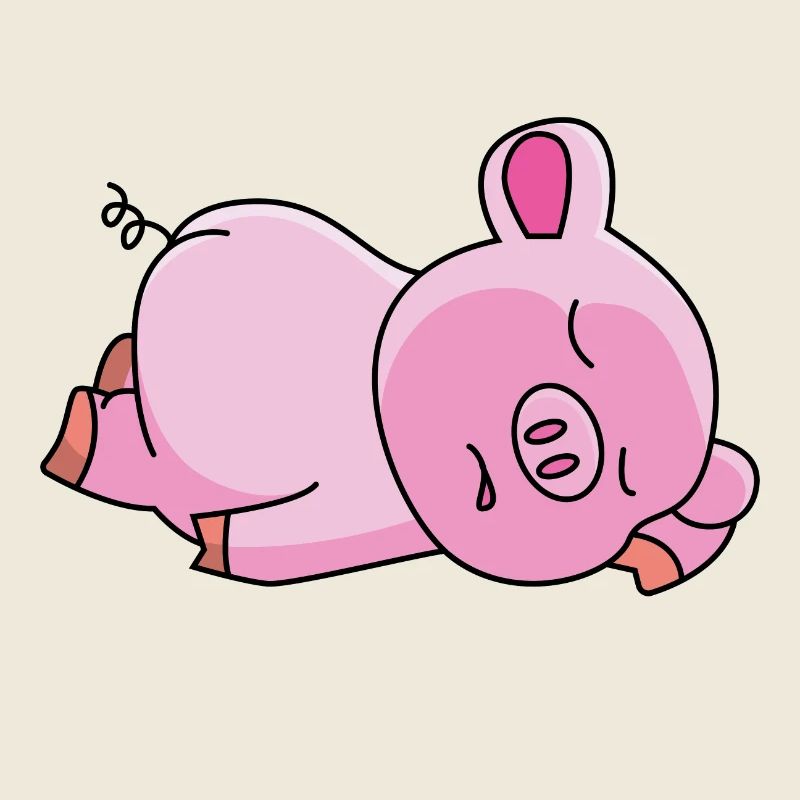 Cochon rose - design