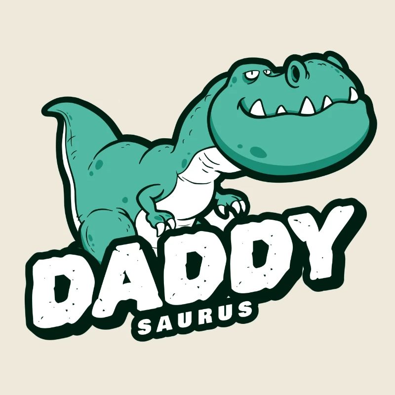 Dinosaurier Papa Vater Vaterschaft
