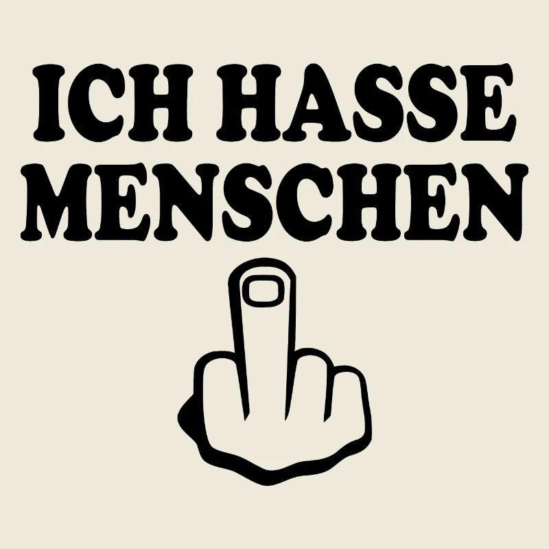 Ich hasse menschen Mittelfinger