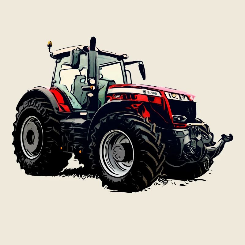 M F 8740 S Traktor