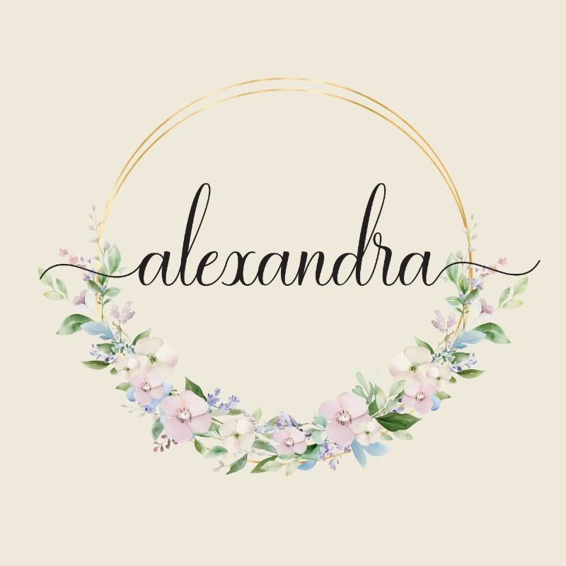 Alexandra! Floral wreath, customisable