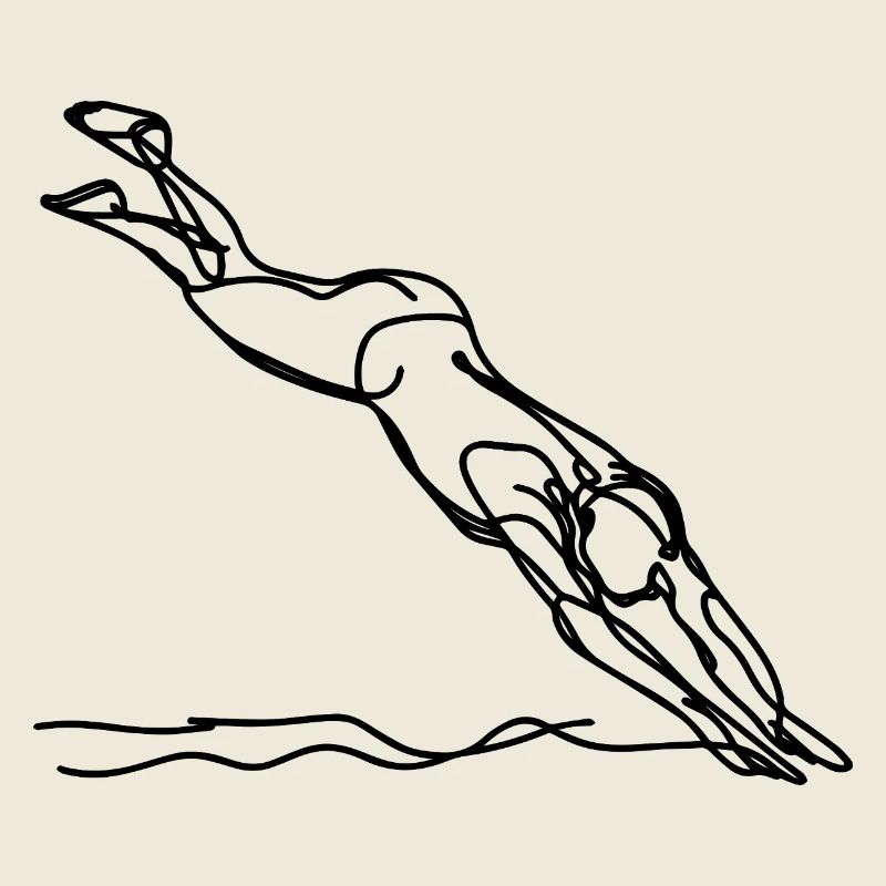 Graphiques de natation