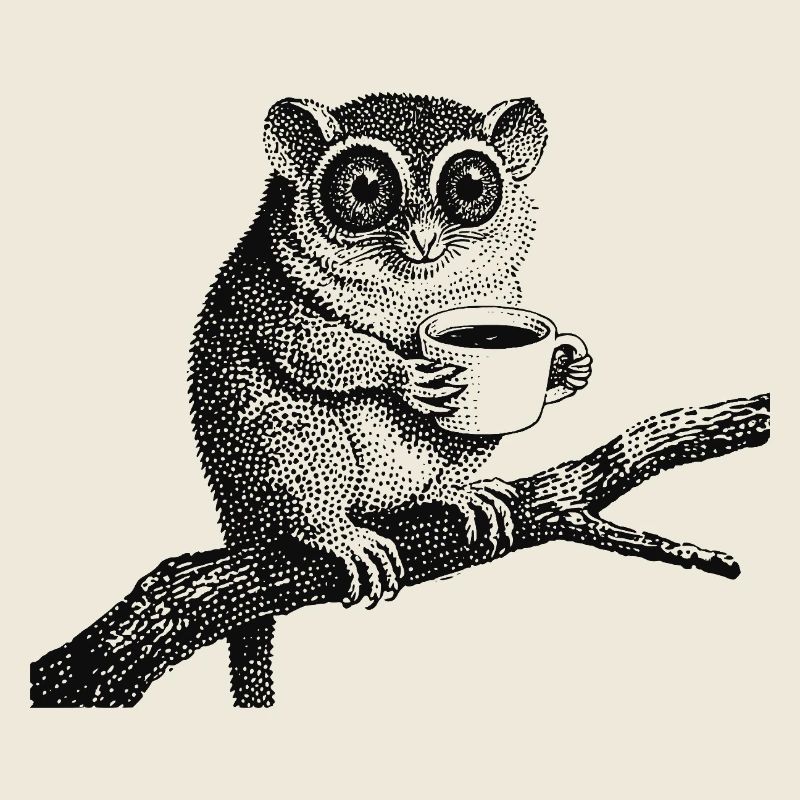 Tarsier au café